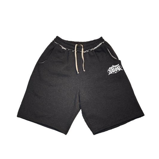 CYPHER BAGGY SWEAT SHORTS (ACID GRAY)